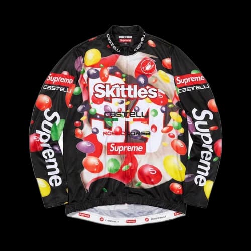 Supreme x Skittles x Castelli Long-Sleeve Cycling Jersey 'Black'