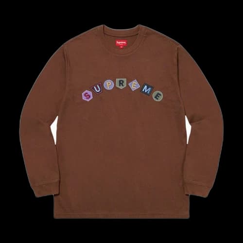 Supreme Geo Arc Long-Sleeve Top 'Brown'