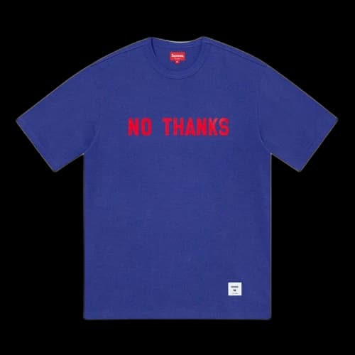 Supreme No Thanks Short-Sleeve Top 'Dark Royal'