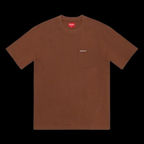 Supreme Short-Sleeve Pocket Tee 'Brown'