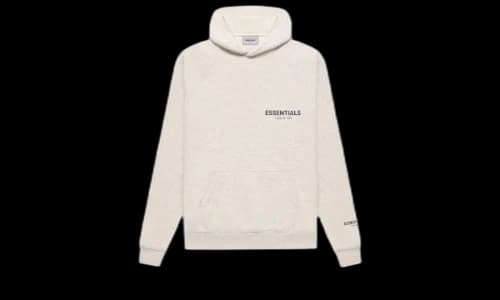 Fear of God Essentials Core Collection Pullover Hoodie Light Heather Oatmeal