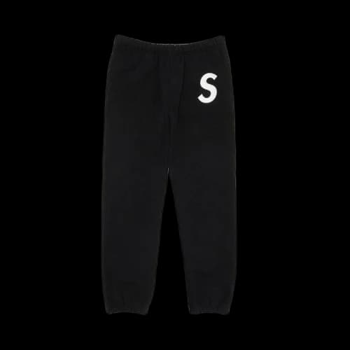 Supreme S Logo Split Sweatpant 'Black'
