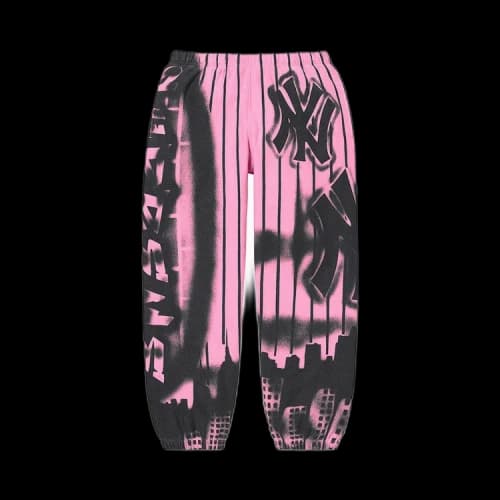 Supreme x New York Yankees Airbrush Sweatpant 'Pink'