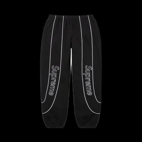 Supreme Track Paneled Sweatpant 'Black'