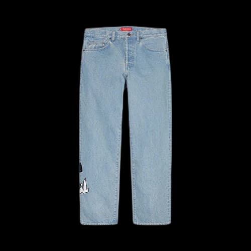 Supreme x Thrasher Regular Jean 'Washed Blue'
