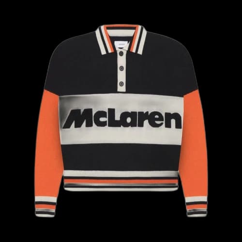 Rhude x McLaren Logo Polo 'Red/Creme'