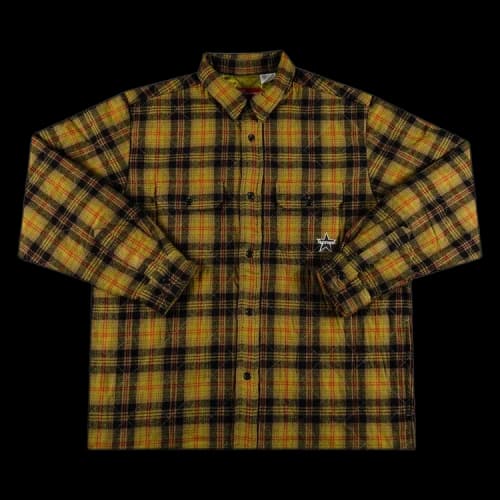Supreme Quilted Plaid Flannel Shirt 'Olive'