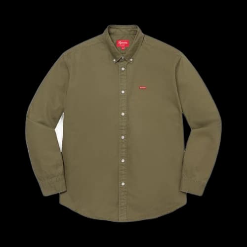 Supreme Small Box Twill Shirt 'Olive'