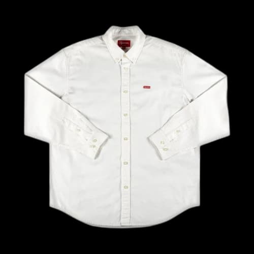 Supreme Small Box Twill Shirt 'White'