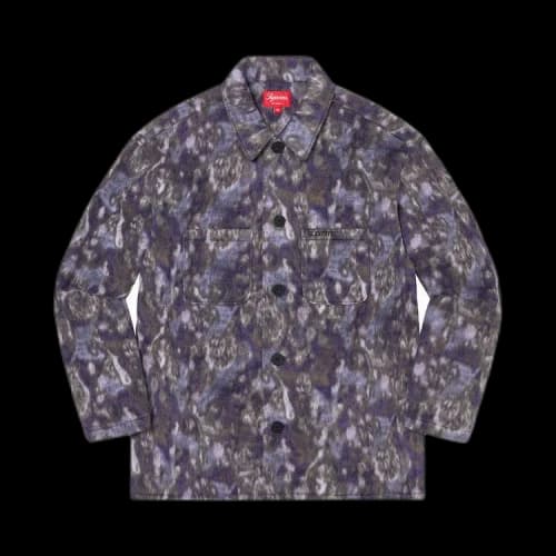 Supreme Paisley Fleece Shirt 'Purple'