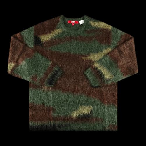 Supreme x Junya Watanabe x Comme des Garçons MAN Brushed Camo Sweater 'Olive'