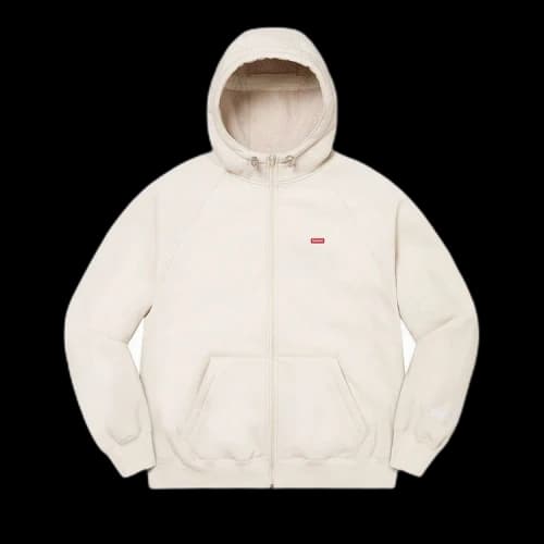Supreme WINDSTOPPER Zip Up Hooded Sweatshirt 'Stone'