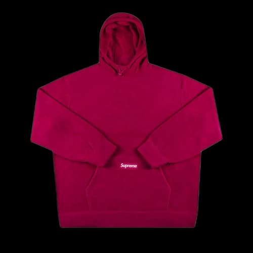 Supreme Polartec Hooded Sweatshirt 'Magenta'