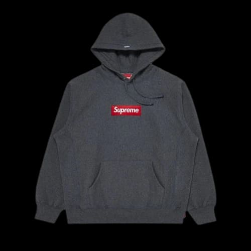 Supreme Box Logo Hooded Sweatshirt 'Charcoal'