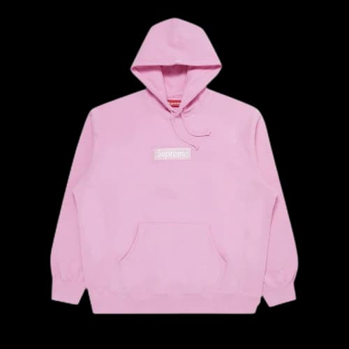 Supreme Box Logo Hooded Sweatshirt 'Pink'
