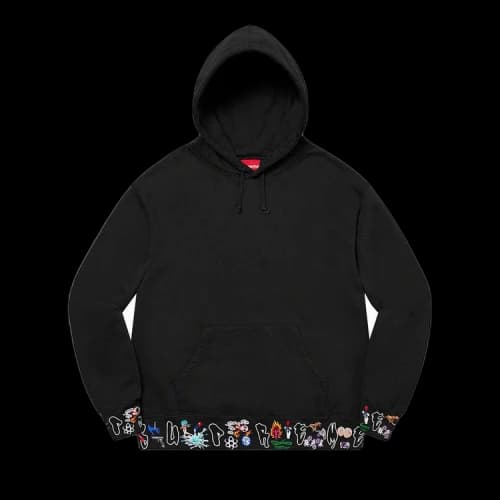 Supreme AOI Icons Hooded Sweatshirt 'Black'