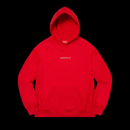 Supreme Number One Hooded Sweatshirt 'Red'