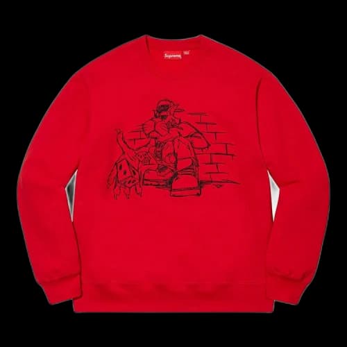 Supreme Dice Crewneck 'Red'