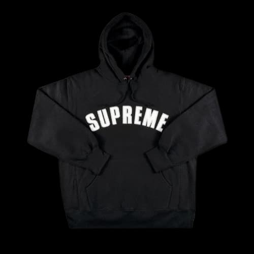 Supreme Pearl Logo Hooded Sweatshirt 'Black'