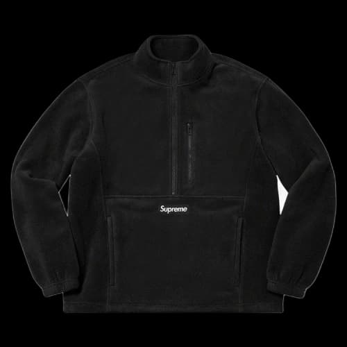 Supreme Polartec Half Zip Pullover 'Black'