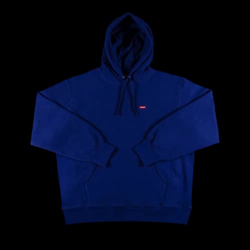 Supreme Small Box Hooded Sweatshirt 'Dark Royal'