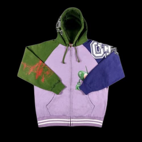 Supreme x Junya Watanabe x Comme des Garçons MAN Zip Up Hooded Sweatshirt 'Violet'