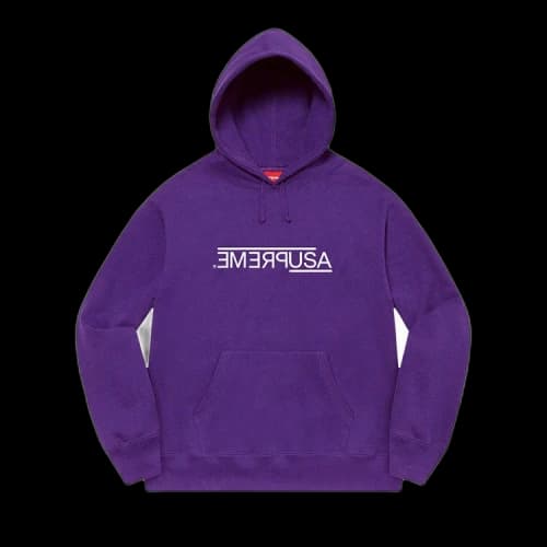 Supreme USA Hooded Sweatshirt 'Purple'