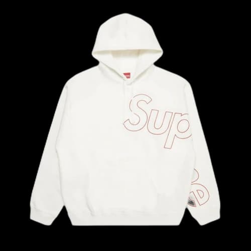 Supreme Reflective Hooded Sweatshirt 'White'