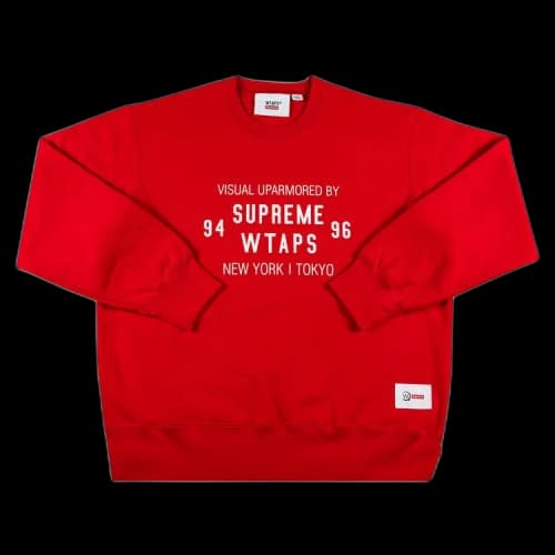 Supreme x WTAPS Crewneck 'Red'