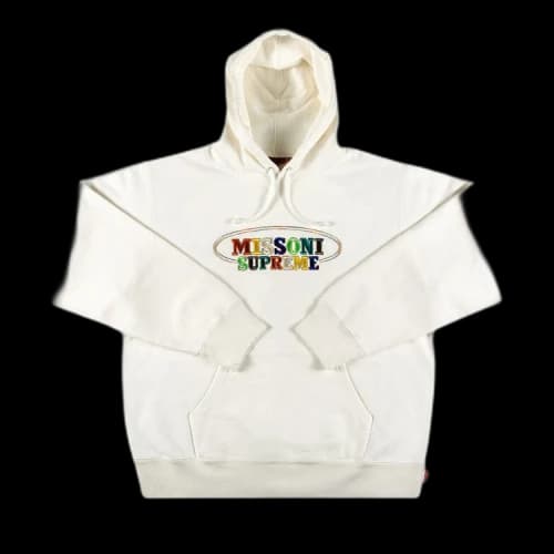 Supreme x Missoni Hooded Sweatshirt 'White'