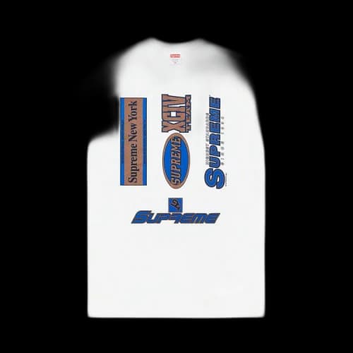 Supreme Multi Logos Tee 'White'