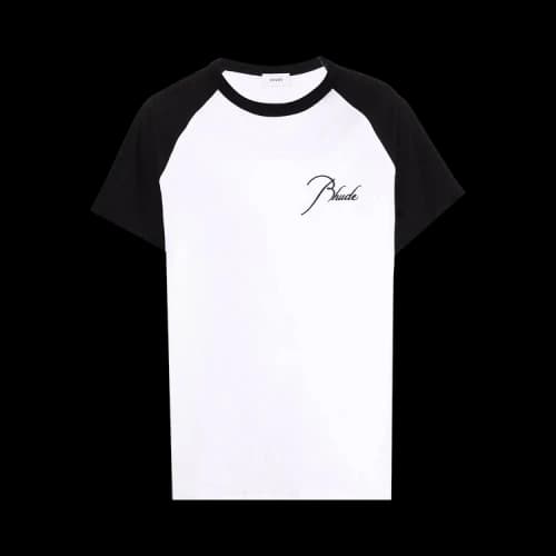 Rhude Raglan Tee 'White/Black'