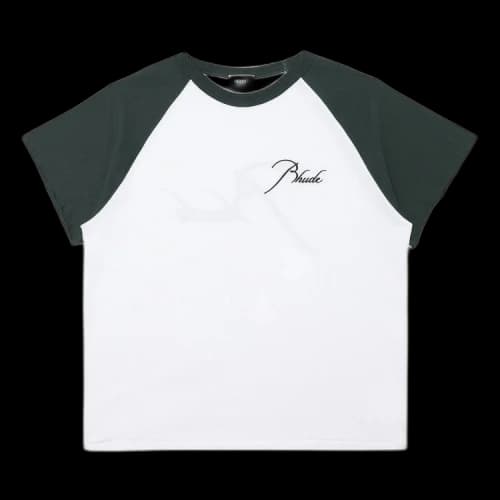 Rhude Raglan Tee 'White/Green'