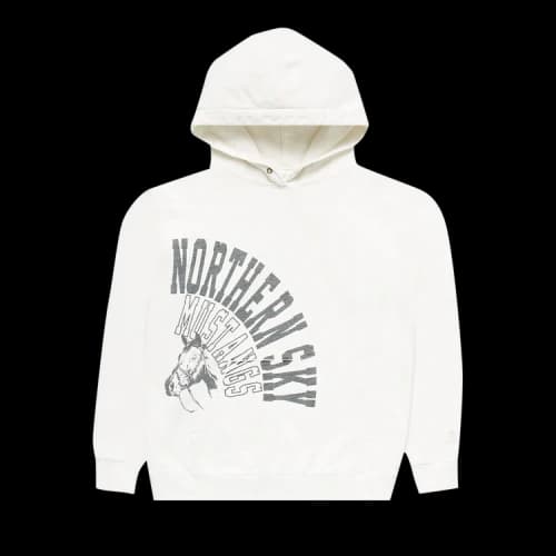One Of These Days Mustang Hoodie 'White'