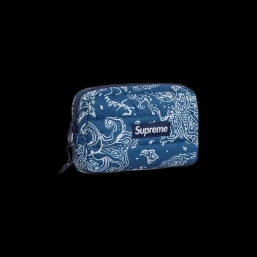 Supreme Puffer Pouch 'Blue Paisley'