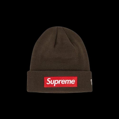 Supreme x New Era Box Logo Beanie 'Brown'