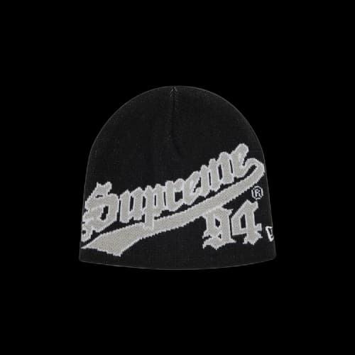 Supreme x New Era Script Beanie 'Black'