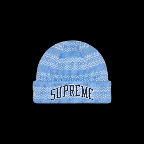 Supreme x New Era Split Beanie 'Blue'