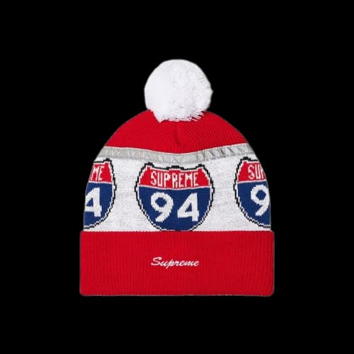 Supreme Interstate Reflective Beanie 'Red'
