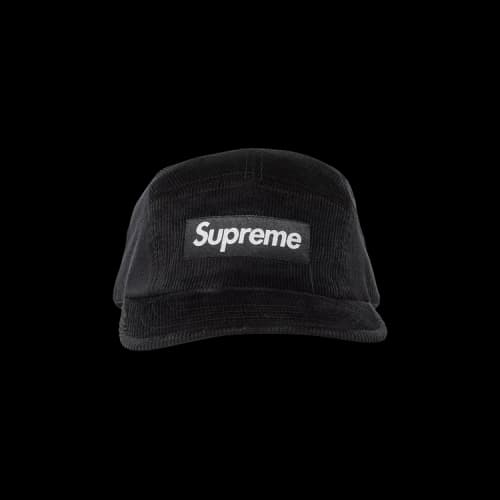 Supreme Corduroy Camp Cap 'Black'