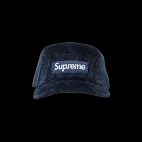 Supreme Corduroy Camp Cap 'Navy'
