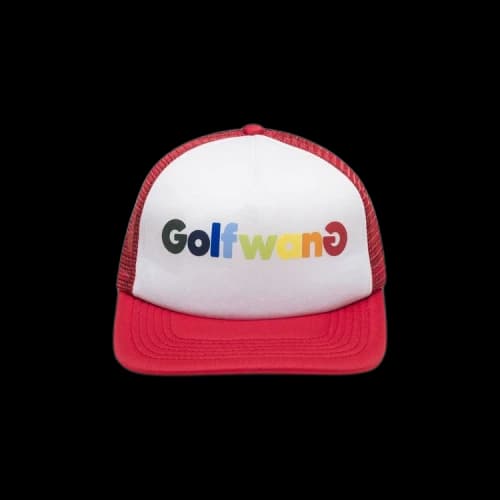 GOLF WANG Happy Logo Trucker Hat 'Red'