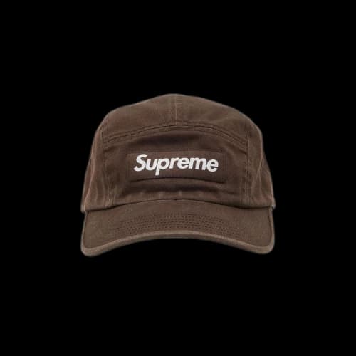 Supreme Washed Chino Twill Camp Cap 'Brown'