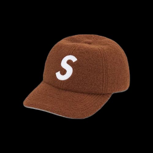 Supreme Boiled Wool S Logo 6-Panel 'Brown'