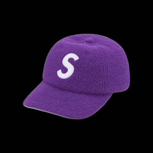 Supreme Boiled Wool S Logo 6-Panel 'Purple'