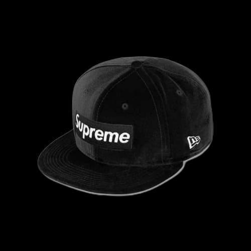 Supreme Velour Box Logo New Era 'Black'