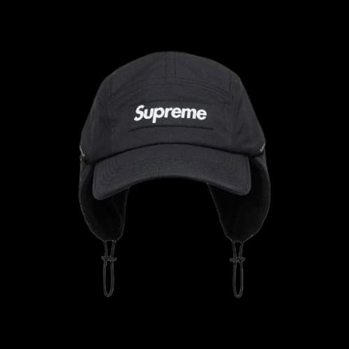 Supreme Packable Ear Flap Camp Cap 'Black'