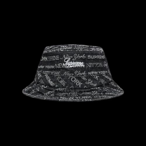Supreme Multi Type Jacquard Denim Crusher 'Black'