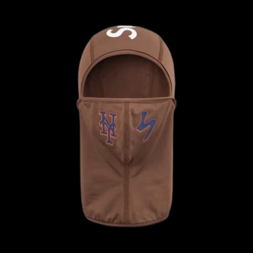 Supreme x MLB Kanji Teams Lightweight Balaclava - Mets 'Brown'
