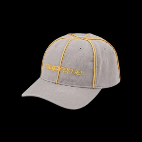 Supreme Piping 6-Panel 'Grey'